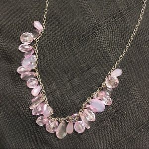Delicate Lavender waterfall necklace!